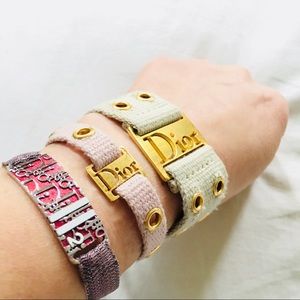 Dior canvas woven Bracelet.  Preloved.
